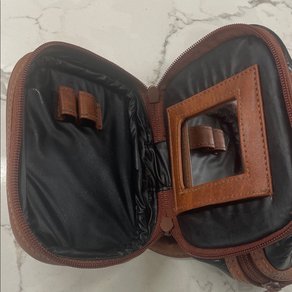 Elegant Black and Brown Mini Handbag - Picture 5 of 5